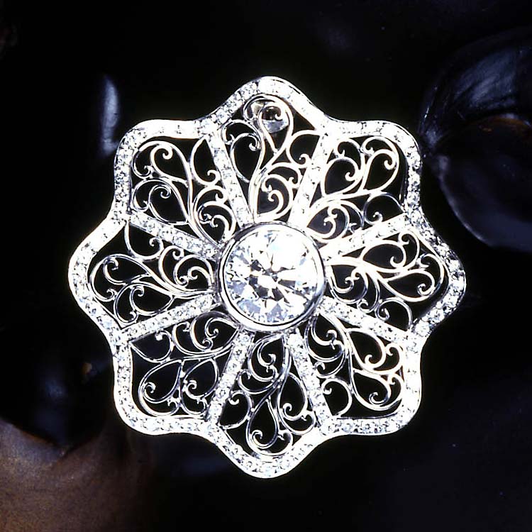 diamond brooch