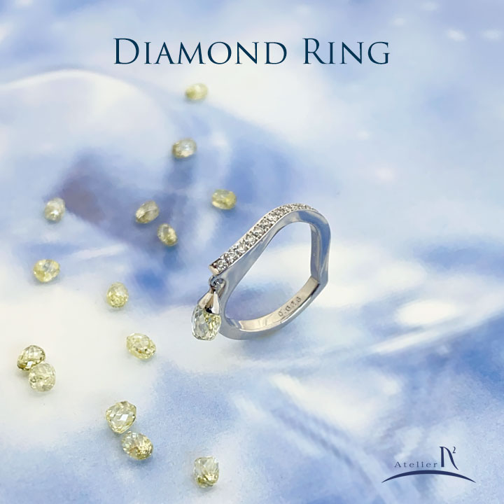 Pt900 Diamond Ring