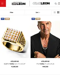 買えるLEON｜アトリエ・エヌツーのジュエリーが掲載されました