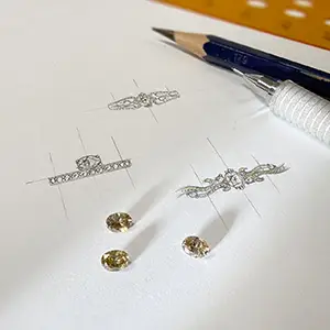 ブラウンダイヤモンド・オーバルカットのやわらかな魅力