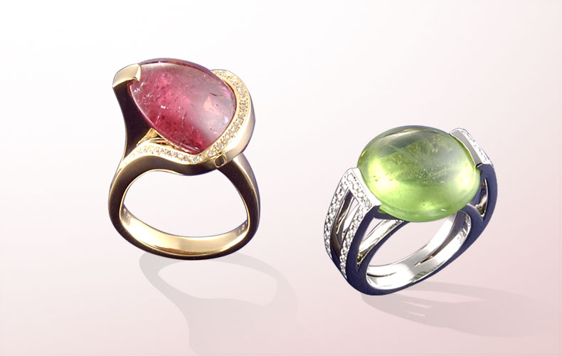 colorstone rings
