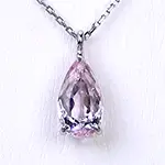 Pt900 ピンクインペリアルトパーズ ペンダント ネックレス