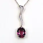 K18 ガーネット ペンダントネックレス