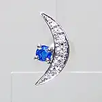 Pt900 アウイナイト・ダイヤモンド ピアス