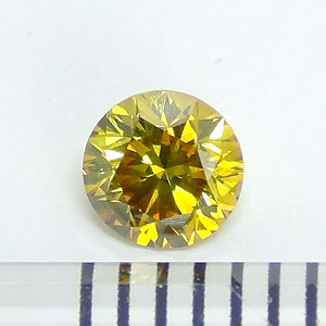 ダイヤモンド 0.332ct（ファンシーディープオレンジイエロー）