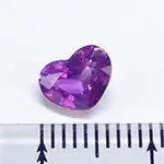 ラベンダーサファイア（ハートカット）1.28ct