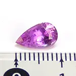 非加熱 ピンクサファイア（ペアシェイプカット）1.62ct