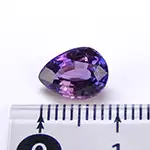 非加熱 ラベンダーサファイア ペアシェイプカット 2.14ct