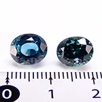 ブルージルコン ペア　8.78ct