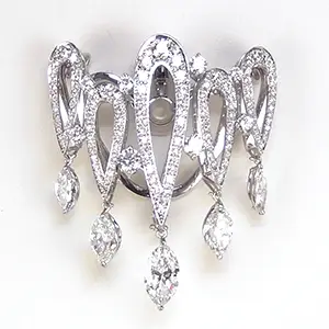 Pt900 ダイヤモンド ペンダント・ブローチ