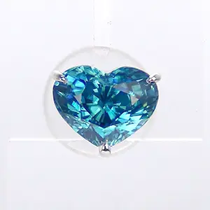 Pt900 ブルージルコン ピアス