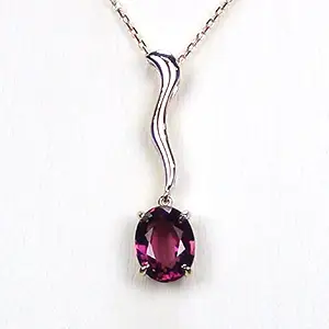 K18 ガーネット ペンダントネックレス