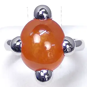 Pt950 スペサルティンガーネット リング