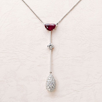 PtRuby・Diamond Necklace