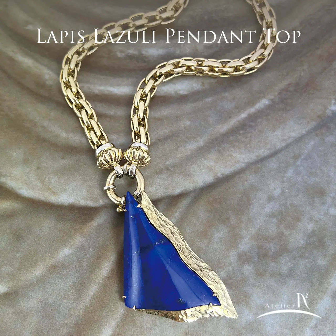 K18 ラピスラズリ ペンダントトップ