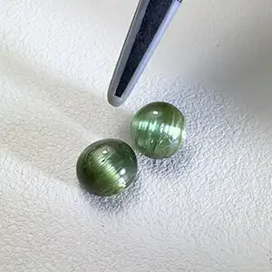 トルマリンキャッツアイ　ペア