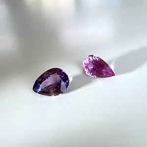 自然が生んだ彩り ― 非加熱ラベンダー＆ピンクサファイア入荷