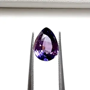 非加熱ラベンダーサファイア ペアシェイプカット 2.14ct
